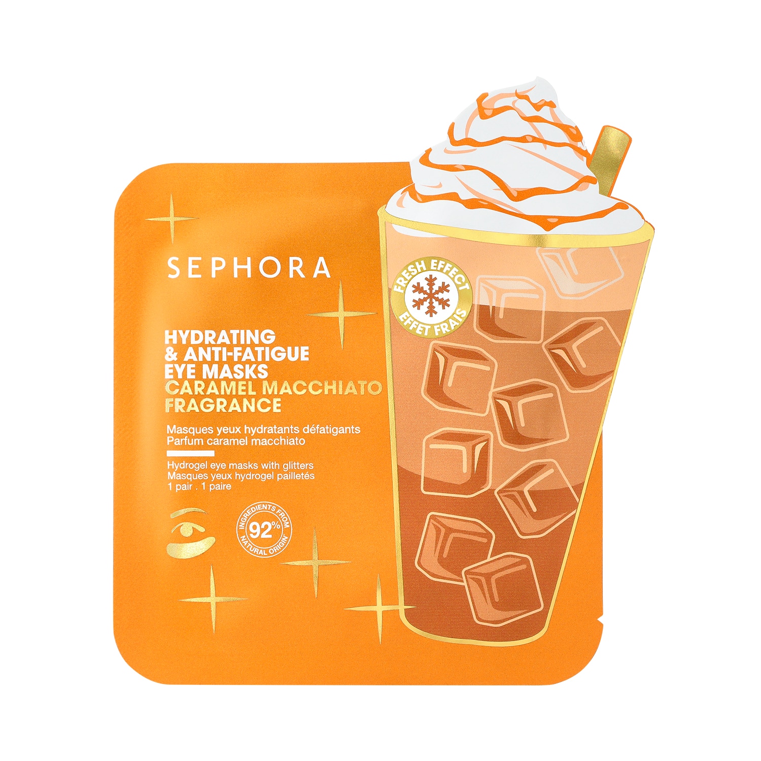 EYE MASKS CARAMEL MACCHIATO (MASCARILLA PARA OJOS HIDRATANTE ANTIFATIGA)